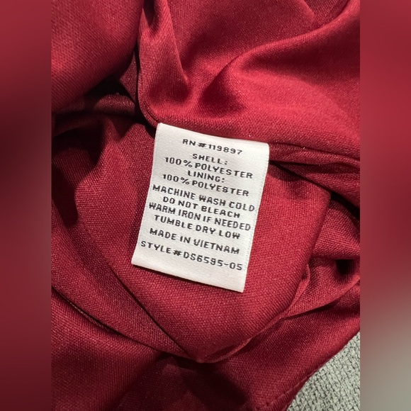 NWT Collective Concepts Womens Dress Wine Color Floral Bell Sleeve Popover - Picture 5 of 6